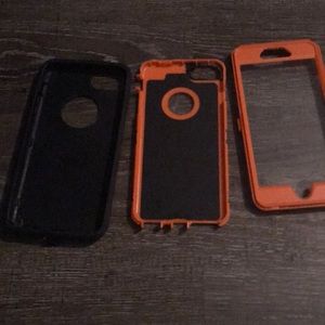 And orange and black case